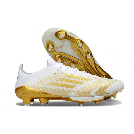 Adidas F50+ Elite FG Blanco Met Dorado