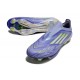 Zapatos Adidas F50+ Sin Cordones FG Violeta Tone Limón Lúcido Morado Rush