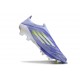 Zapatos Adidas F50+ Sin Cordones FG Violeta Tone Limón Lúcido Morado Rush