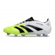 BOTINES adidas Predator Elite FG Ftwr Blanco Negro Limón Lúcido