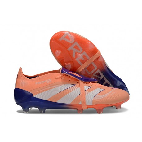 adidas Predator Elite Fold-over Tongue 25 FG Naranja Azul