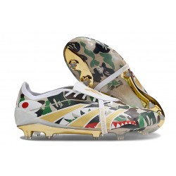 adidas Predator Elite Fold-over Tongue 25 FG Blanco Verde Negro Dorado