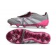 adidas Predator Elite Fold-over Tongue 25 FG Gris Blanco Rosa
