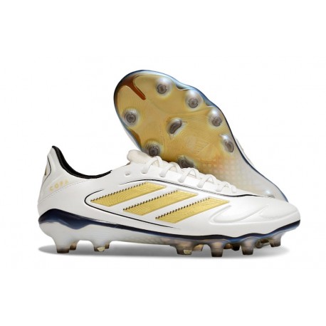 Bota de Futbol adidas Copa Pure III FG Blanco Met Dorado