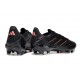 Bota de Futbol adidas Copa Pure III FG Negro Carbón Rojo Lúcido