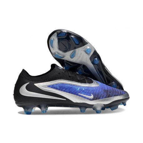 Botas Nike Phantom 6 Elite Low FG Azul Negro Plateada