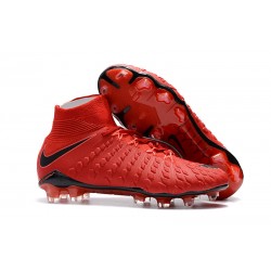 Nike Hypervenom Phantom 3 FG ACC Zapatos de Futbol - Rojo Negro