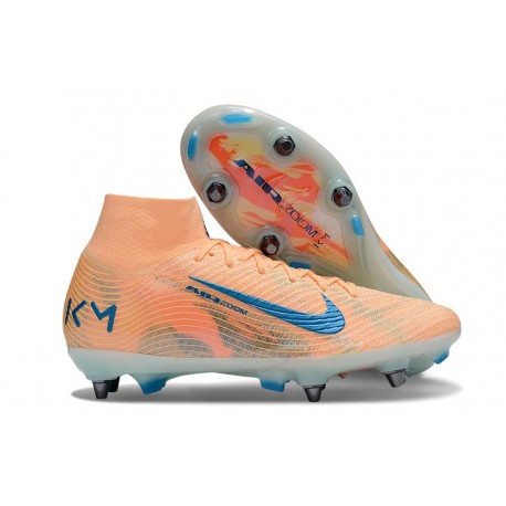 Nike Air Zoom Mercurial Superfly 10 Elite SG-Pro KM Naranja Azul