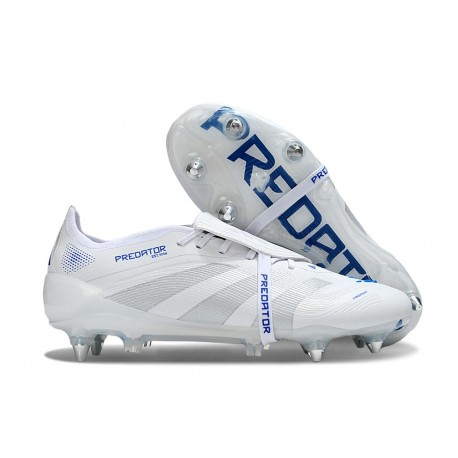 adidas Predator Elite Foldover Tongue Elite SG Blanco Plateado Azul