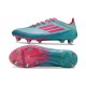 Botines de Futbol Adidas F50 Elite SG Pro Flash Agua Rosa Lúcido Lucid Cyan