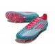 Botines de Futbol Adidas F50 Elite SG Pro Flash Agua Rosa Lúcido Lucid Cyan