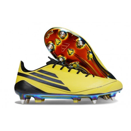 Botines de Futbol Adidas F50 Elite SG Pro Amarillo Negro