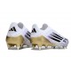 Botas Adidas F50 Elite Laceless SG Pro Blanco Negro Met Dorado