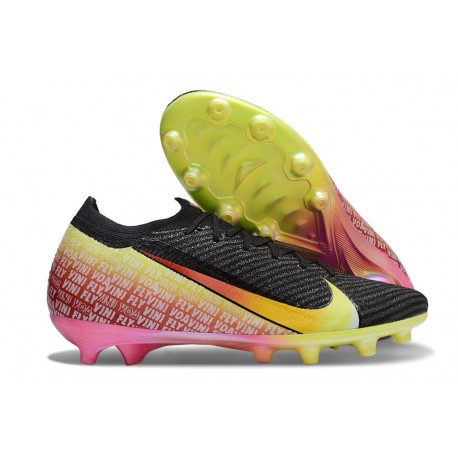 Nike Air Zoom Mercurial Vapor XVI Elite AG Negro Amarillo Rojo Verde
