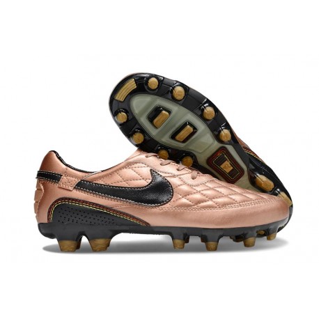 Botas Nike Tiempo Legend X Elite FG R10 Dorado Negro