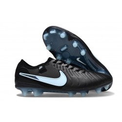 Botas Nike Tiempo Legend X Elite FG Negro Hielo Azul