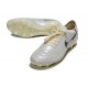 Botas Nike Tiempo Legend X Elite FG Blanco Plateada