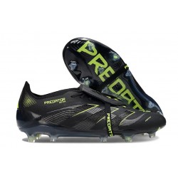 adidas Predator Elite Fold-over Tongue 25 FG Negro Carbón Limón Lúcido