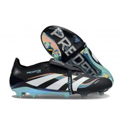 adidas Predator Elite Fold-over Tongue 25 FG Negro Blanco Azul