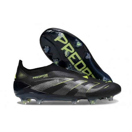 Bota adidas Predator Elite Laceless FG Negro Amarillo