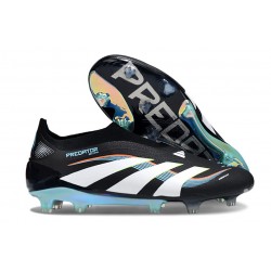 Bota adidas Predator Elite Laceless FG Negro Blanco Azul