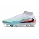 Botas de fútbol altas Nike Phantom 6 Elite FG Azul Blanco Negro