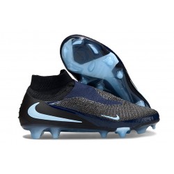 Botas de fútbol altas Nike Phantom 6 Elite FG Negro Azul