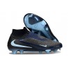 Botas de fútbol altas Nike Phantom 6 Elite FG Negro Azul