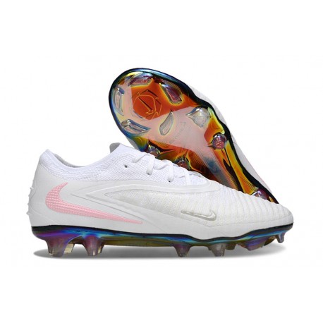 Nike Phantom 6 Elite Low FG Blanco Rosa