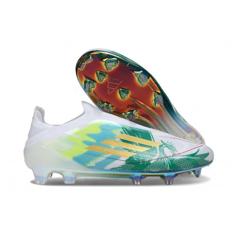 Botas de fútbol adidas F50 Elite FG LL Verde Blanco Dorada