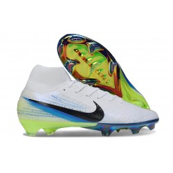 Botas Nike Mercurial Superfly 10 Elite FG Blanco Negro Azul