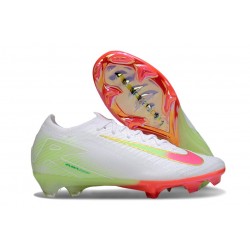 Taco Nike Air Zoom Mercurial Vapor 16 Elite FG Blanco Rojo Verde