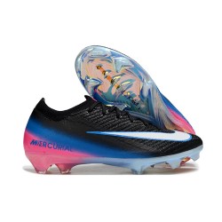 Taco Nike Air Zoom Mercurial Vapor 16 Elite FG Negro Blanco Azul Rosa 