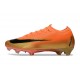Taco Nike Air Zoom Mercurial Vapor 16 Elite FG Naranja Dorado Negro