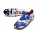 adidas Predator Elite Fold-over Tongue 25 FG Blanco Azul Rojo