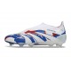 Bota adidas Predator Elite Laceless FG Blanco Azul Rojo