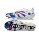 Bota adidas Predator Elite Laceless FG Blanco Azul Rojo