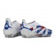 Bota adidas Predator Elite Laceless FG Blanco Azul Rojo