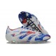 BOTINES DE FUTBOL adidas Predator Elite FG Blanco Azul Rojo