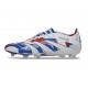 BOTINES DE FUTBOL adidas Predator Elite FG Blanco Azul Rojo