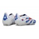 BOTINES DE FUTBOL adidas Predator Elite FG Blanco Azul Rojo