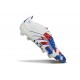 BOTINES DE FUTBOL adidas Predator Elite FG Blanco Azul Rojo