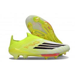 Zapatos Adidas F50+ Sin Cordones FG Amarillo Negro