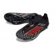 Zapatos Adidas F50+ Sin Cordones FG Negro Rojo