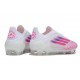 Botas de fútbol adidas F50 Elite FG LL Blanco Rosa