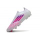 Botas de fútbol adidas F50 Elite FG LL Blanco Rosa
