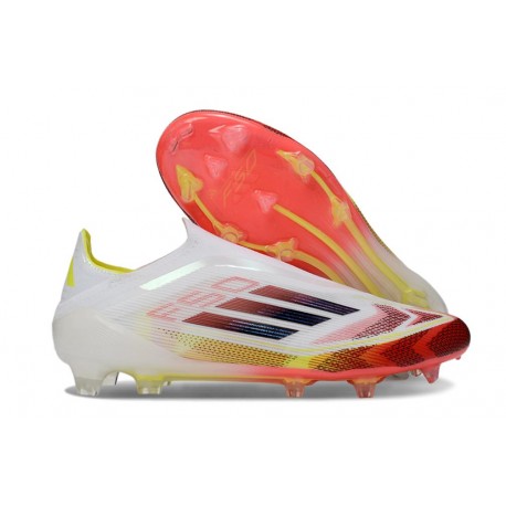 Botas de fútbol adidas F50 Elite FG LL Blanco Negro Rojo