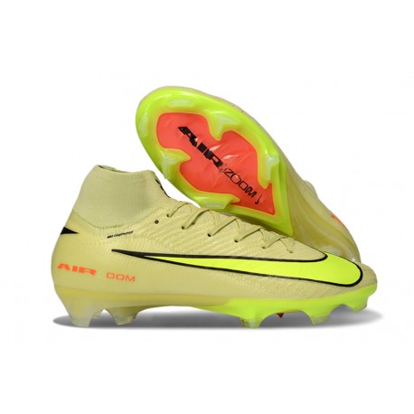 Botas Nike Mercurial Superfly 10 Elite FG Limalight Voltio Hyper Carmesí
