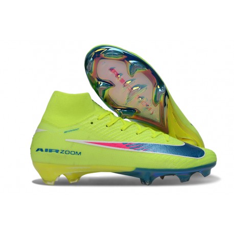 Botas Nike Mercurial Superfly 10 Elite FG Limalight Voltio Azul