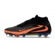 Botas de fútbol altas Nike Phantom 6 Elite FG Negro Naranja